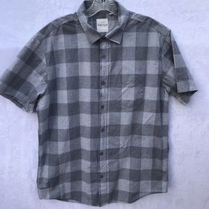 Holton Canvas Cloth Plaid button you shirt
